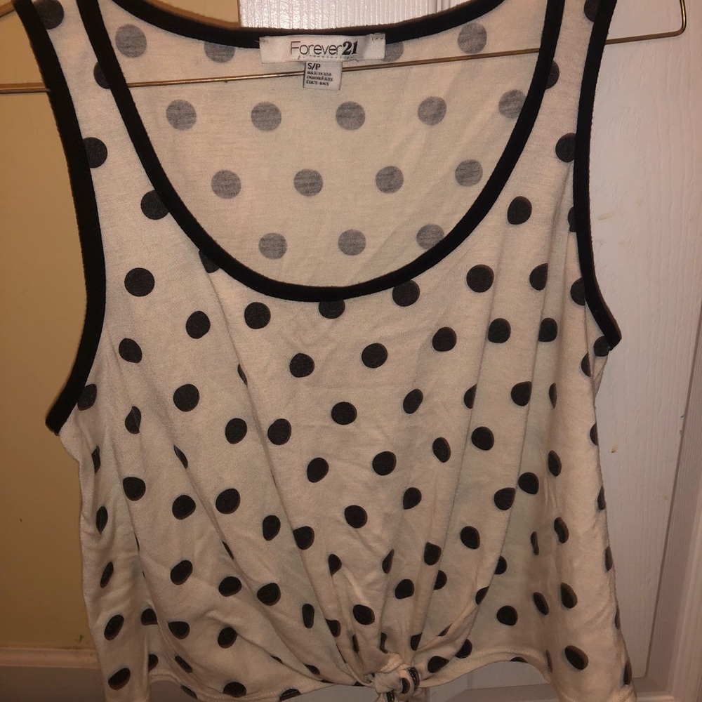 Polka dot tank top